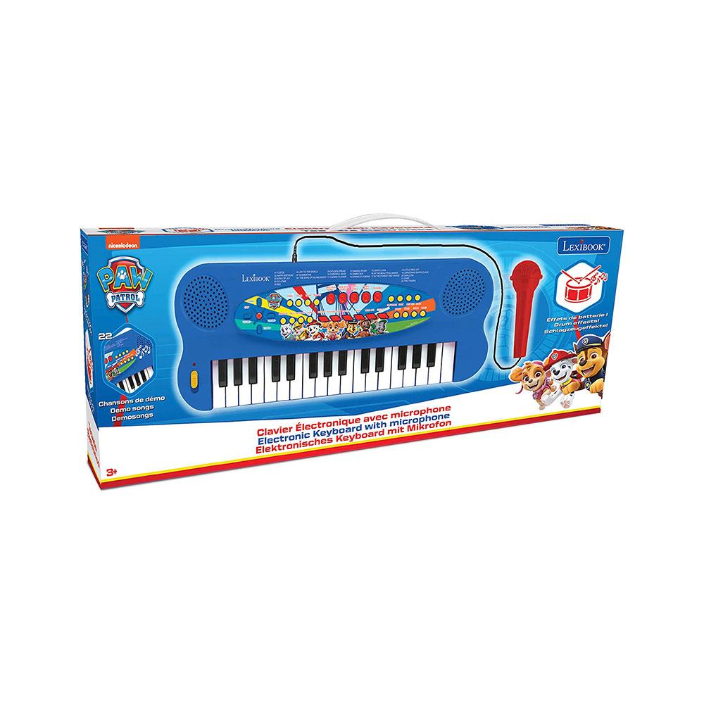 Lexibook Paw Patrol Electronic Keyboard With Mic And Line-In Cable 32 Keys Piano - Blue/Red
