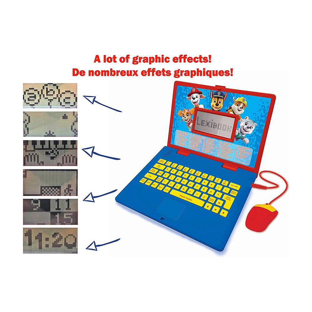 Lexibook Paw Patrol Bilingual Educational Laptop With 124 Activites - Multicolour