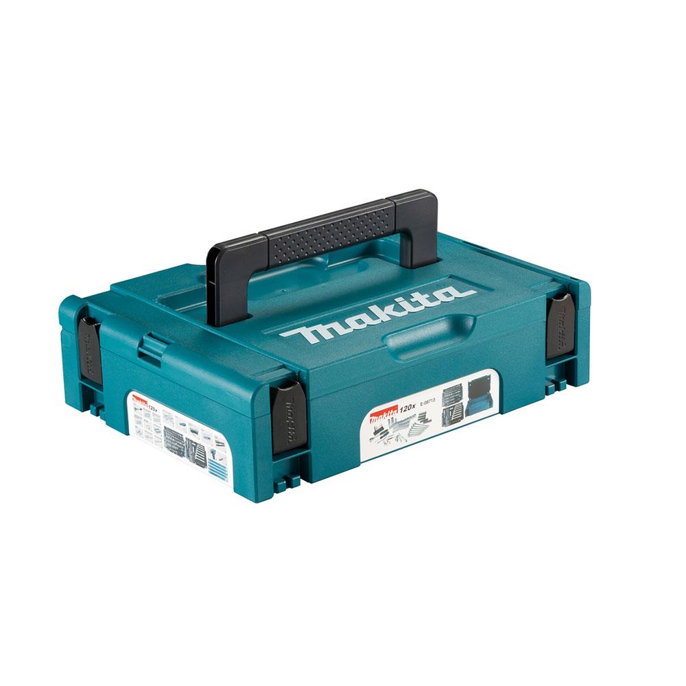Makita General Maintenance Hand Tools Kit Spanner Socket Screwdriver Set In Makpac Case - 120 Piece