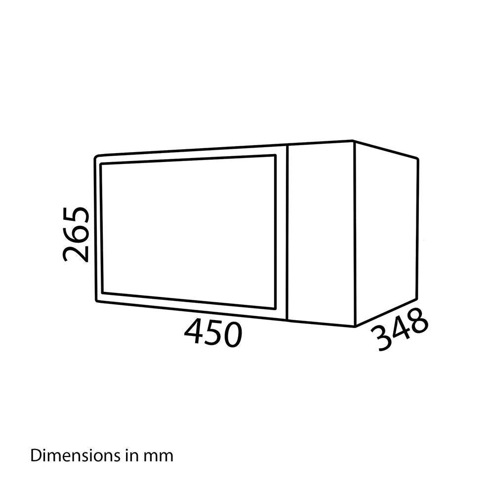 SIA Digital Freestanding Microwave 5 Power Levels 700W 20 Litres - White