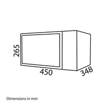 SIA Digital Freestanding Microwave 5 Power Levels 700W 20 Litres - White