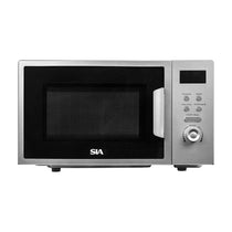 SIA Digital Freestanding Microwave 5 Power Levels 700W 20 Liters - Silver