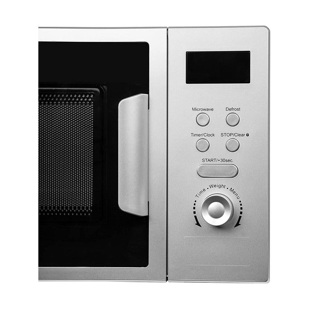 SIA Digital Freestanding Microwave 5 Power Levels 700W 20 Liters - Silver