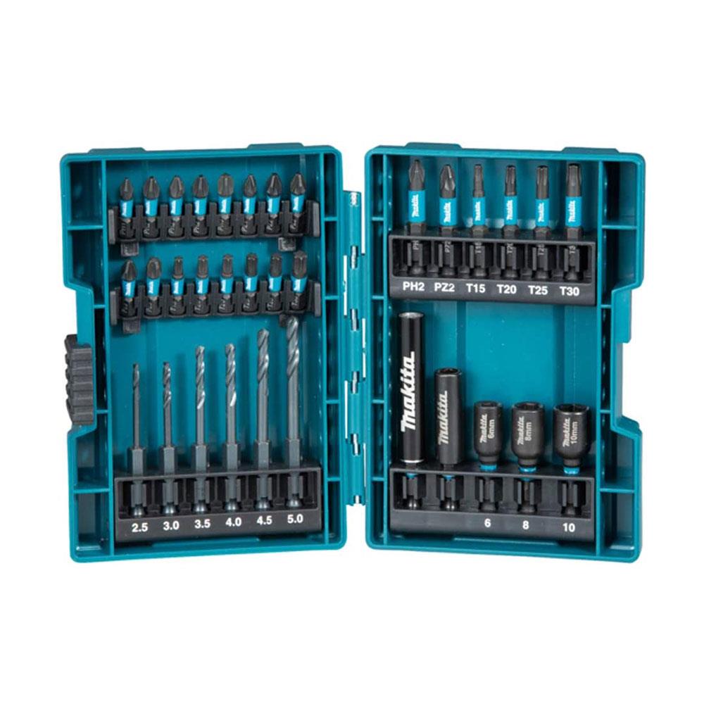 Makita Impact Screwdriver Bit Sets 33 Piece - Black