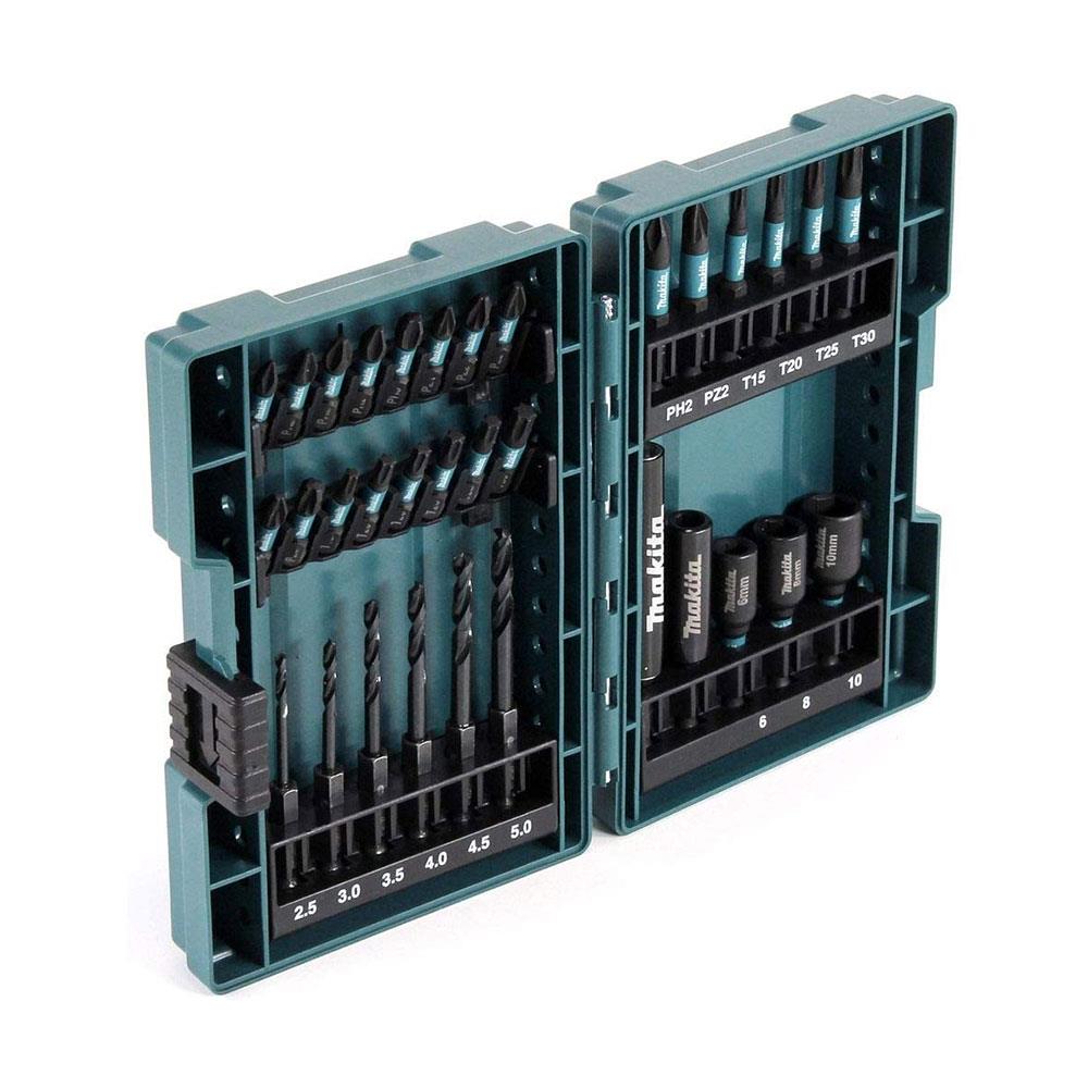 Makita Impact Screwdriver Bit Sets 33 Piece - Black