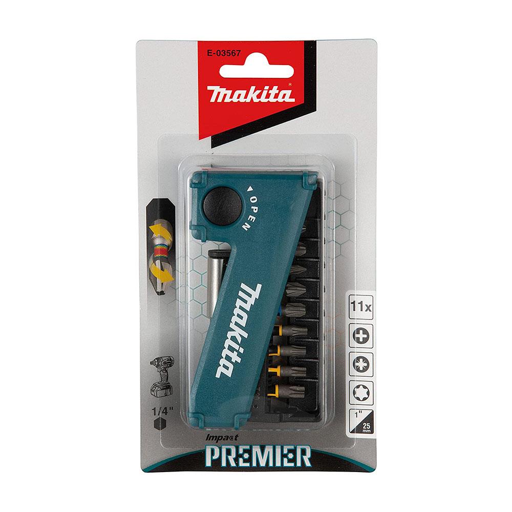 Makita Impace Premier Torsion Screw Bit Set - 11 Piece