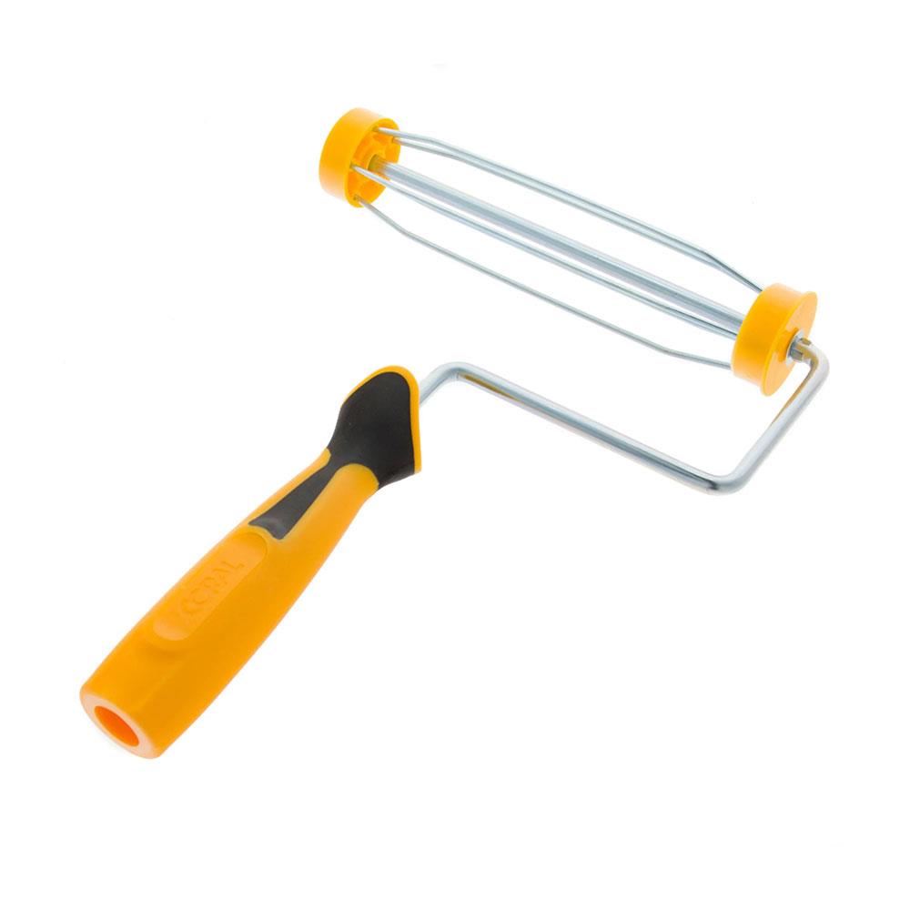 Coral Easy Coater 9 Inch Paint Roller Frame With Soft Grip Handle And Cage Design - Yellow Secondary image