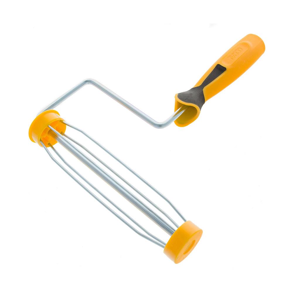 Coral Easy Coater 9 Inch Paint Roller Frame With Soft Grip Handle And Cage Design - Yellow