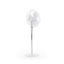 Daewoo 16 Inch Oscillating Pedestal Fan With 3 Speed Settings Adjustable Height - White -COL1648