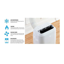 Daewoo 12000 BTU  Portable Air Conditioning Unit Fan Only Heating Dehumidifier With Remote Control - White