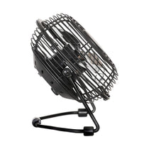 Igenix 4 Inch USB Desk Fan Quiet Personal Mini Fan Aluminium Blades Adjustable Tilt - Black