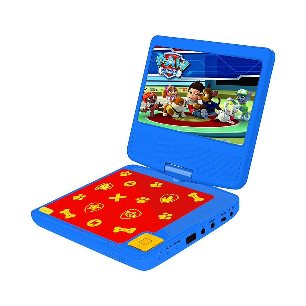 Lexibook Paw Patrol Portable DVD Player With Car Adaptor And Remote - Multicolour Main image