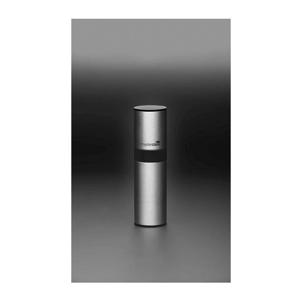 KitchenCraft MasterClass Oil Mist Sprayer Bottle Stainless Steel Pump Action 150ml - Silver