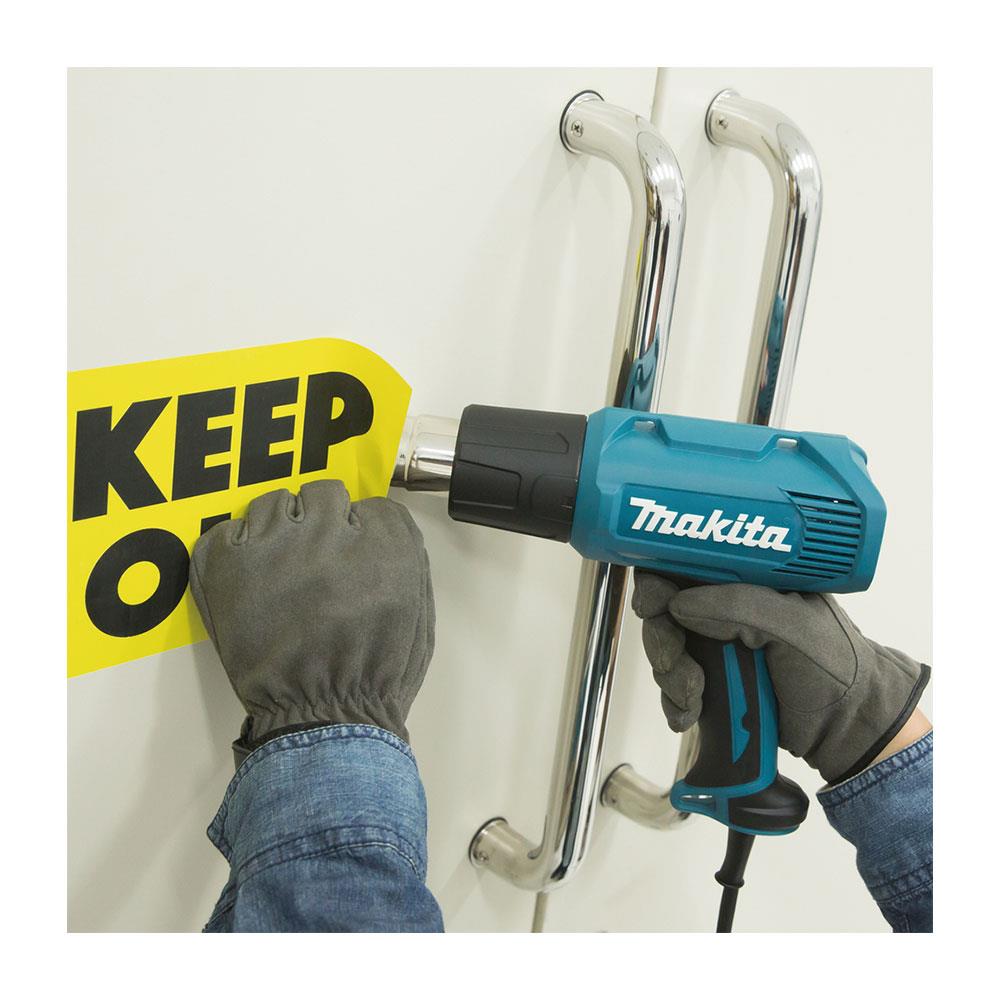 Makita Heat Gun 240V With Two Heat And Air Flow Settings 1600W - Blue/Black Secondary image