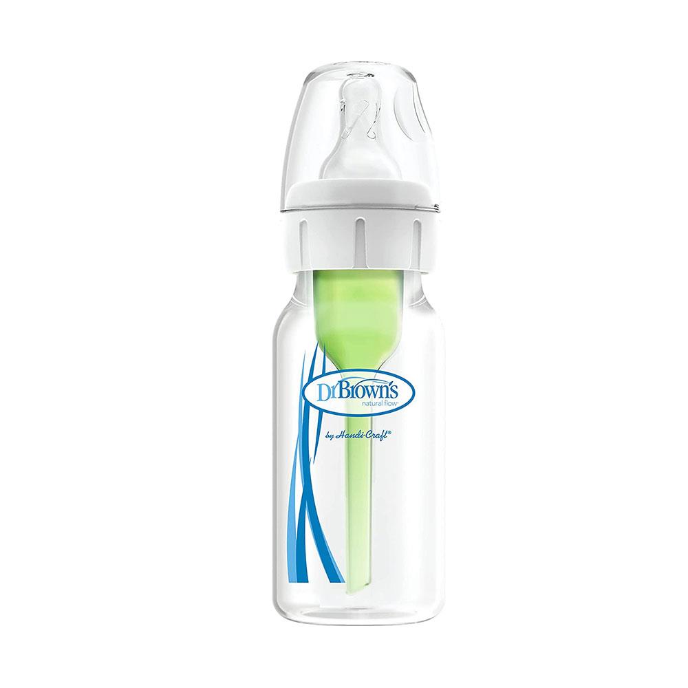 Dr Brown Options+ Anti-Colic Baby Feeding Bottle With Level 1 Teat Narrow Neck 120ml - 1 Pack Secondary image
