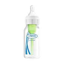 Dr Brown Options+ Anti-Colic Baby Feeding Bottle With Level 1 Teat Narrow Neck 120ml - 1 Pack