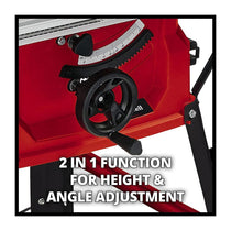 Einhell TC-TS 2025/2 U Table Saw Bench Type Circular Saw With Height/Angle Adjustment 2000W - Red