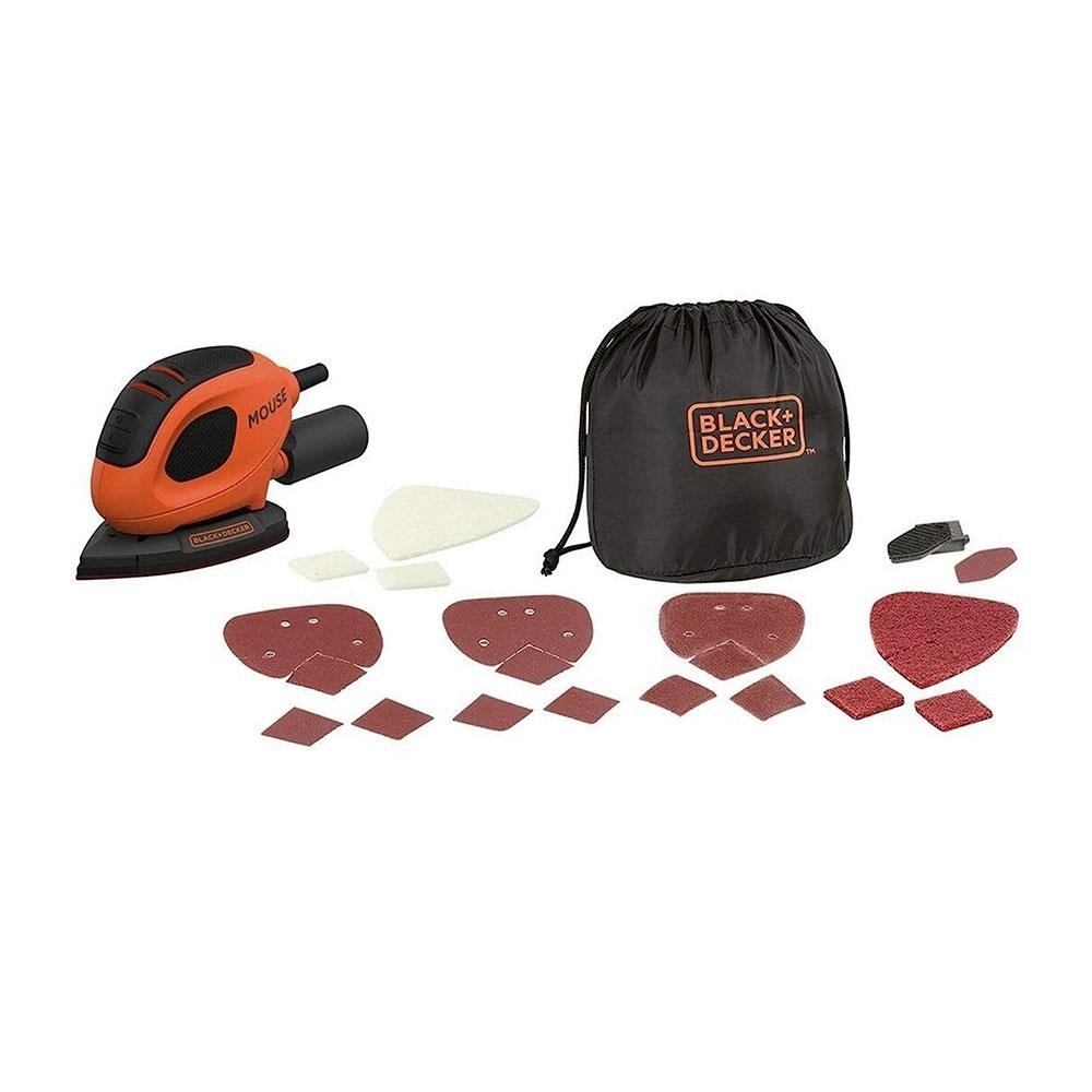 Black & Decker Mouse Detail Sander 55W With 10 Accessories In Softbag - Orange/Black Secondary image