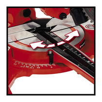 Einhell TC-SM 2131/2 Dual Bevel Sliding Mitre Saw With 48T Blade For Cutting Wood Laminated Panels Plastic 1500W - Red
