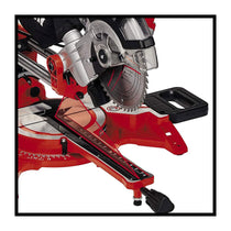 Einhell TC-SM 2131/2 Dual Bevel Sliding Mitre Saw With 48T Blade For Cutting Wood Laminated Panels Plastic 1500W - Red