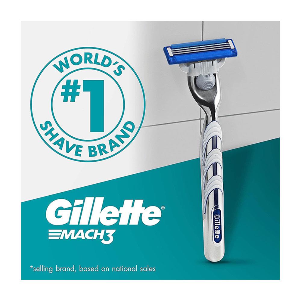 Gillette Mach3 Turbo Men Razor Blades Refills - 8 Pack