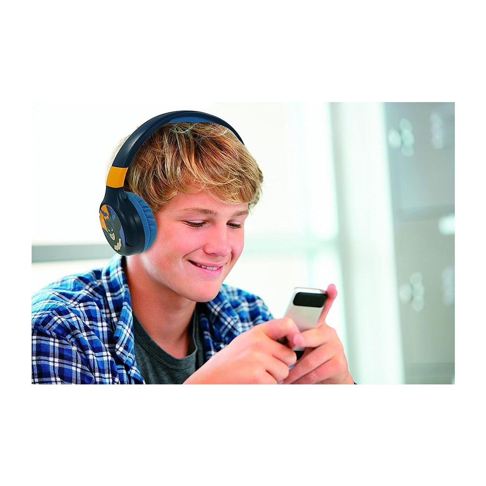 Lexibook Batman Bluetooth And Wired Foldable Kids Headphones - Multicolour
