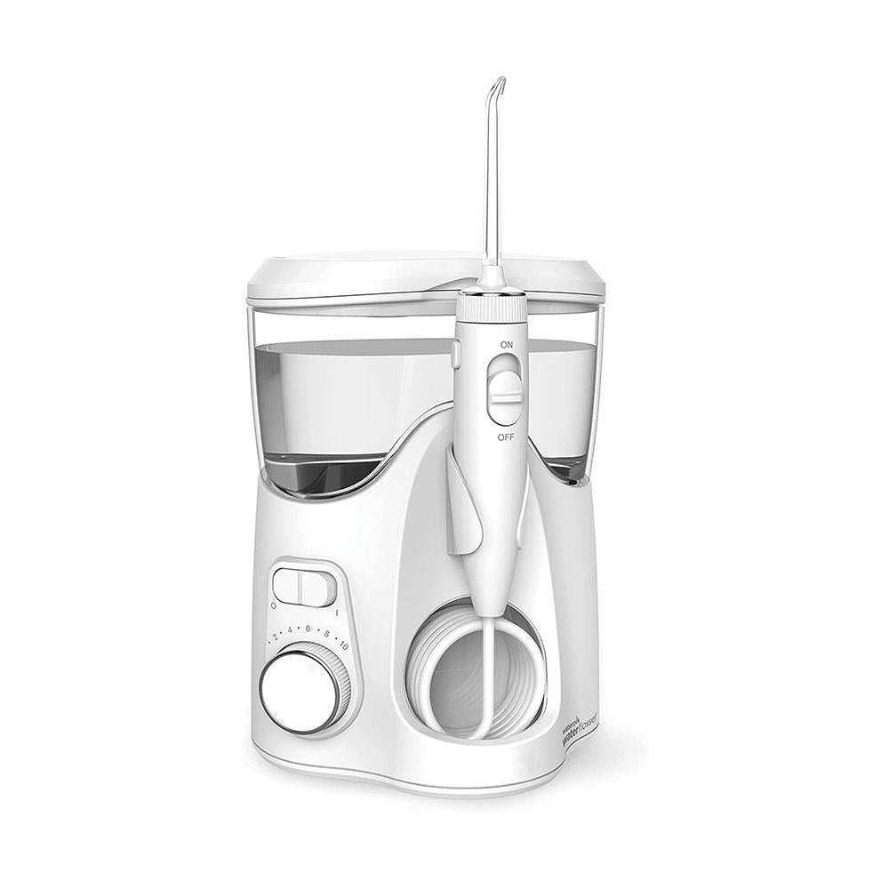 Waterpik Ultra Plus Water Flosser With 5 Tips And Advanced Pressure Control System With 10 Settings - White