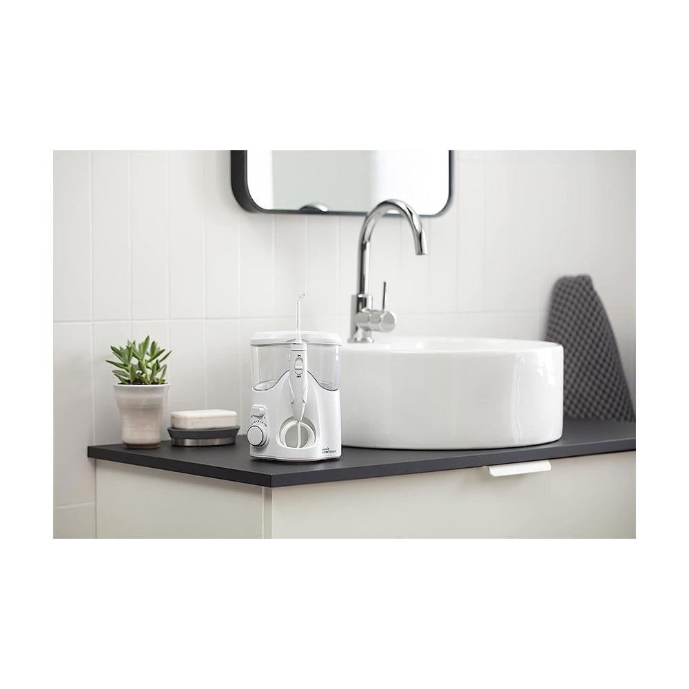 Waterpik Ultra Plus Water Flosser With 5 Tips And Advanced Pressure Control System With 10 Settings - White