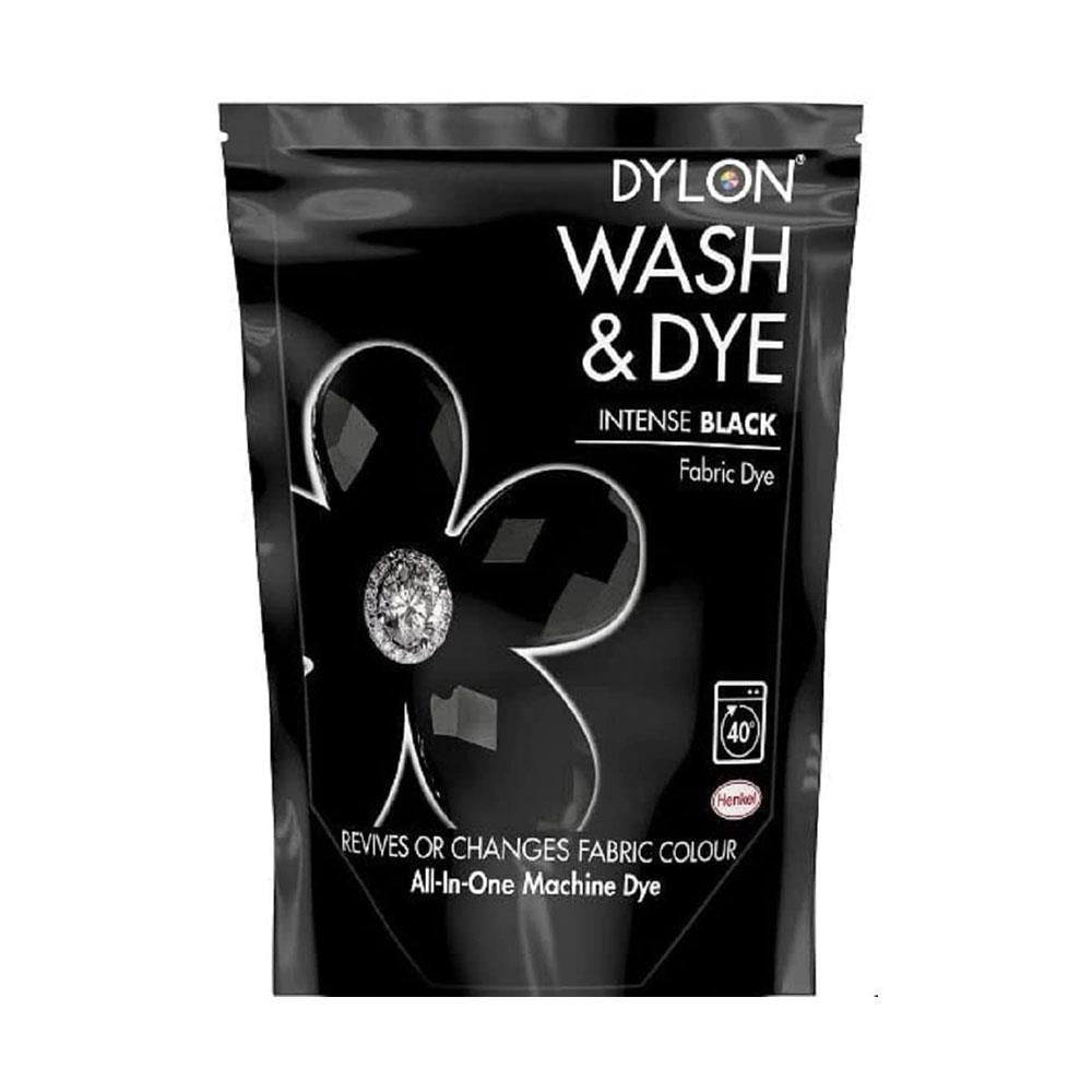 Dylon Wash & Dye Fabric Dye 350g For Clothes And Soft Furnishings - Intense Black