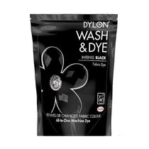 Dylon Wash & Dye Fabric Dye 350g For Clothes And Soft Furnishings - Intense Black