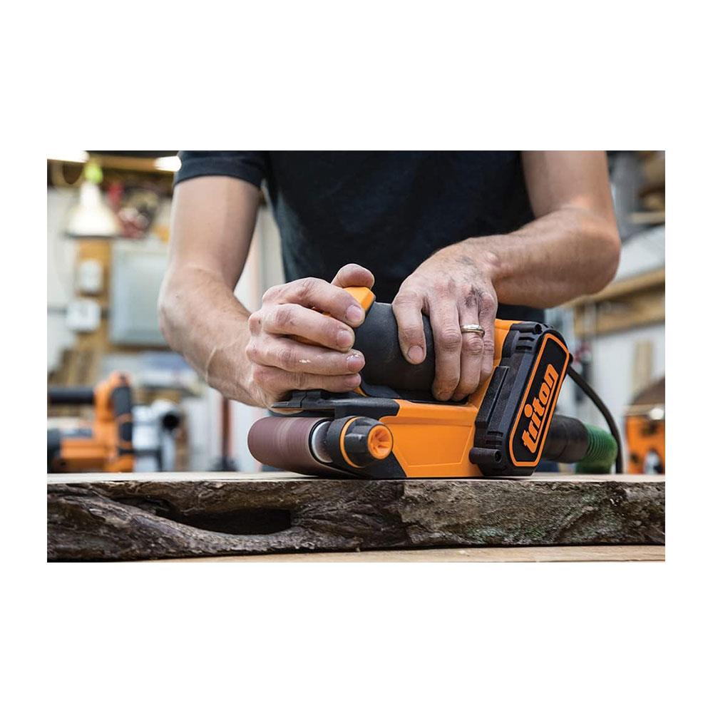 Triton Palm Belt Sander 450W 64mm TCMBS - Orange/Black