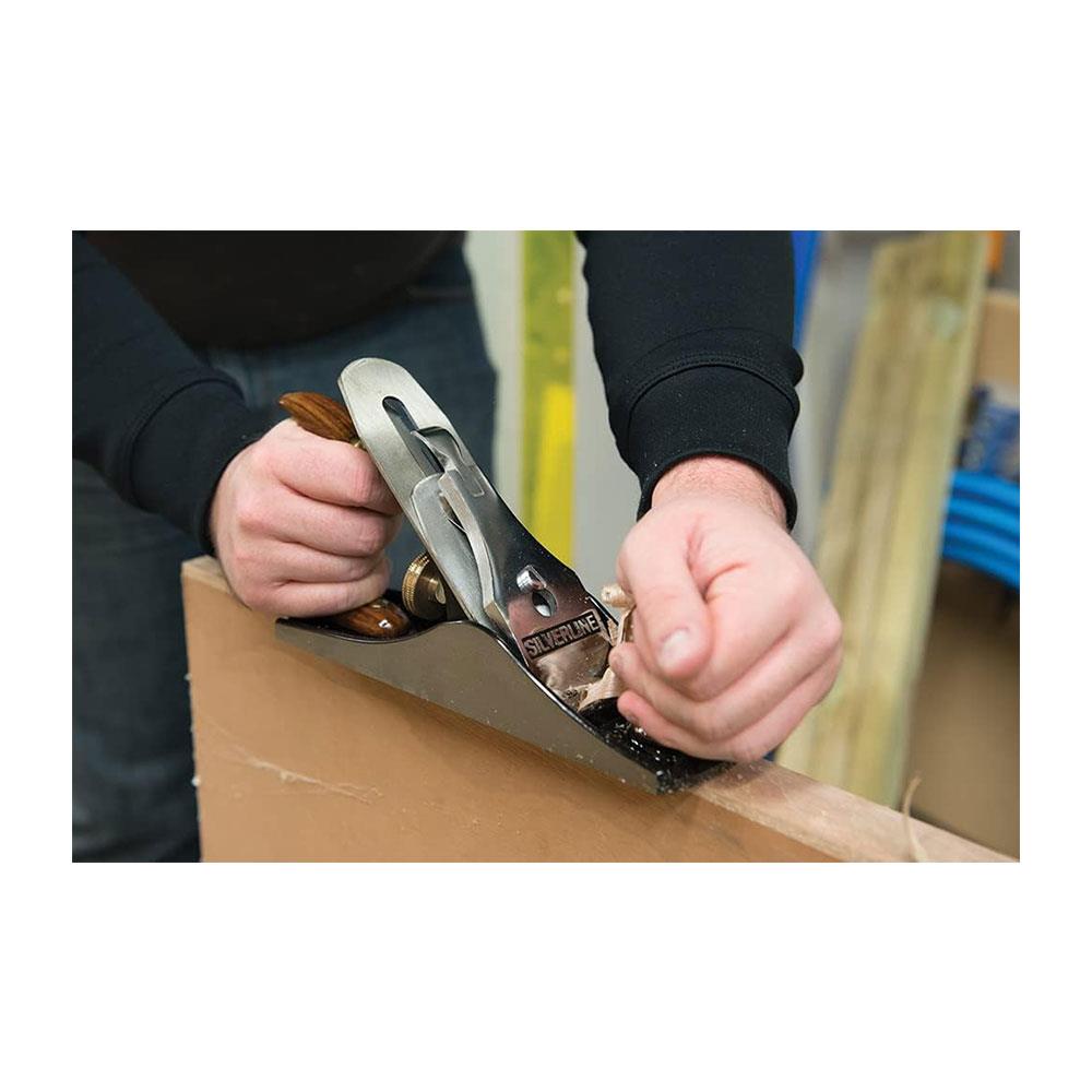 Silverline Hand Plane No. 4 50 x 2mm Blade - Rosewood/Silver