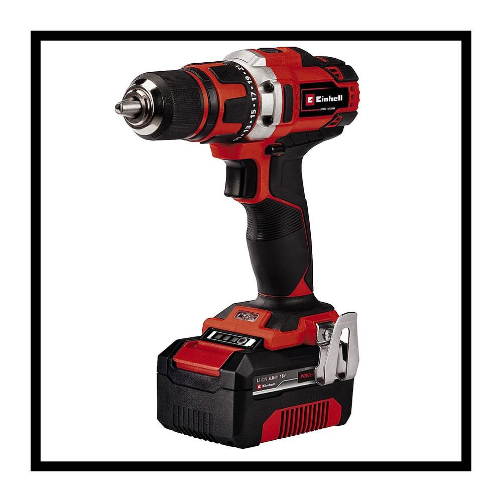 Einhell TE-TK 18/2 Li Kit (CD+AG) Power X-Change 18V Cordless Drill And Cordless Angle Grinder Set - Red Secondary image