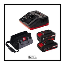 Einhell Power X-Change 18V Cordless Combi Drill And Impact Driver Set With Battery And Charger Storage Bag - Red