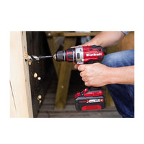 Einhell Power X-Change 18V Cordless Combi Drill And Impact Driver Set With Battery And Charger Storage Bag - Red