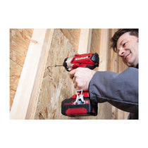 Einhell Power X-Change 18V Cordless Combi Drill And Impact Driver Set With Battery And Charger Storage Bag - Red