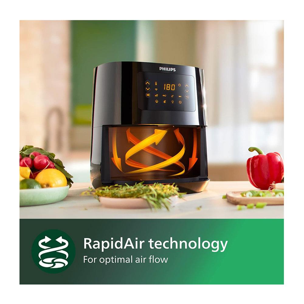 Philips 5000 Series Airfryer With 13-In-1 Cooking Functions Wifi Alexa Compatible 1400W 4.1 Liter - Black