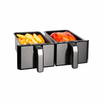 SIA Dual Zone Air Fryer With 8 Healthy Pre-Set Program 1700W 8 Liters - Black