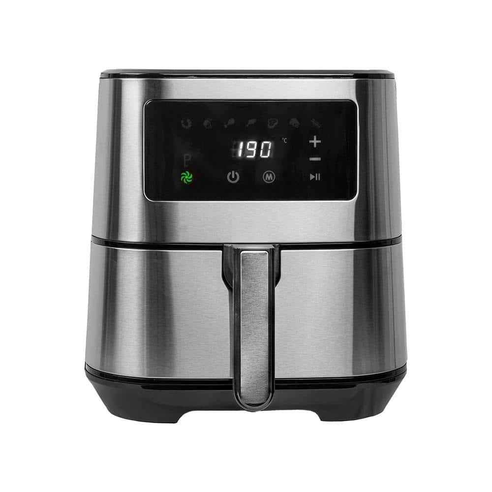SIA Air Fryer With 8 Program Sensor Touch Digital Control Stainless Steel 1700W 5.5 Litres - Silver Main image