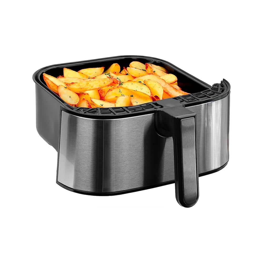 SIA Air Fryer With 8 Program Sensor Touch Digital Control Stainless Steel 1700W 5.5 Litres - Silver