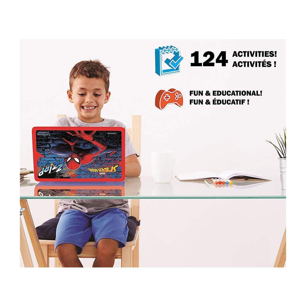 Lexibook SpiderMan Bilingual Educational Laptop With 124 Activites - Multicolour