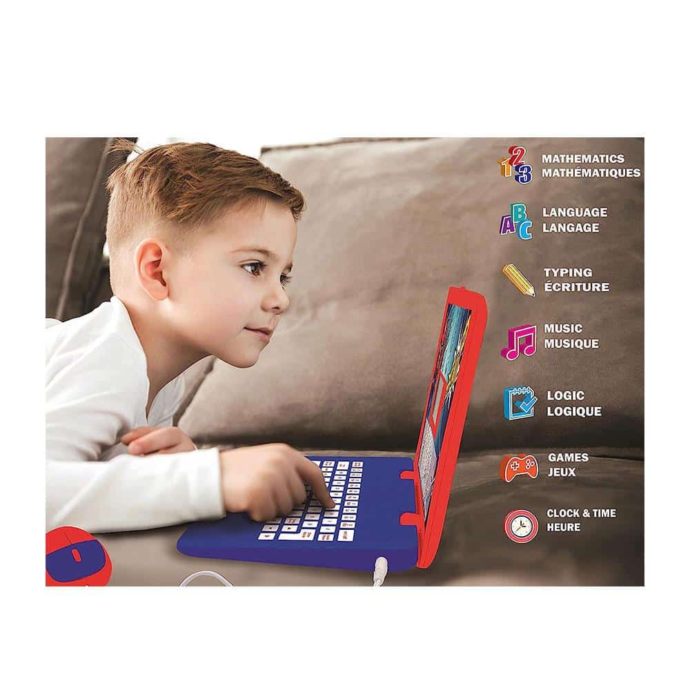 Lexibook SpiderMan Bilingual Educational Laptop With 124 Activites - Multicolour
