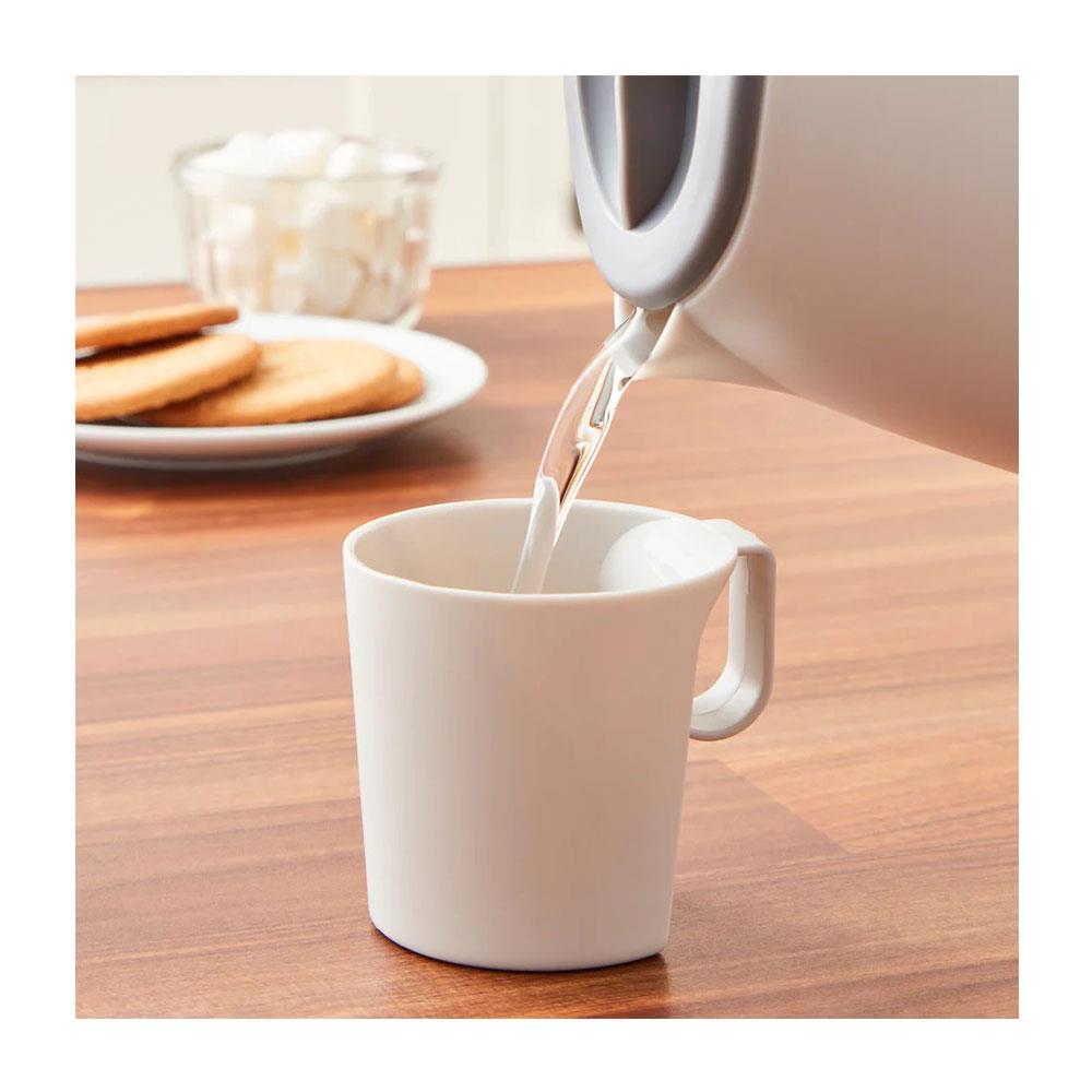 Swan Dual Voltage Travel Kettles With Two Tea Cups 600 W 0.5 Litres - White/Grey
