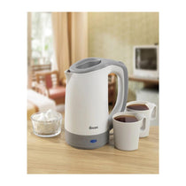 Swan Dual Voltage Travel Kettles With Two Tea Cups 600 W 0.5 Litres - White/Grey