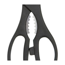 KitchenCraft 3-In-1 Kitchen Multi-Purpose Scissors 21cm With Bottle Opener Stainless Steel Blades - Black