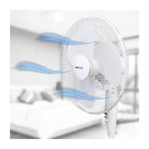 Lloytron STAYCOOL 16 Inch Pedestal Fan Oscillating 3 Speed Settings 50W - White