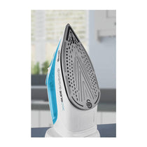 Swan 2-In-1 Cord or Cordless Steam Iron 360 Glide Ceramic Soleplate 2800W 300ml Water Tank - Blue
