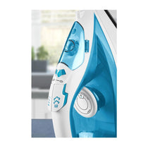 Swan 2-In-1 Cord or Cordless Steam Iron 360 Glide Ceramic Soleplate 2800W 300ml Water Tank - Blue