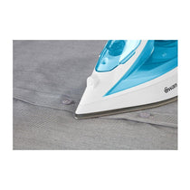 Swan 2-In-1 Cord or Cordless Steam Iron 360 Glide Ceramic Soleplate 2800W 300ml Water Tank - Blue