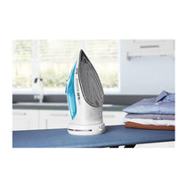 Swan 2-In-1 Cord or Cordless Steam Iron 360 Glide Ceramic Soleplate 2800W 300ml Water Tank - Blue
